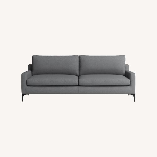 Used AllModern Jones  Gray Performance Couch 86" for sale on AptDeco