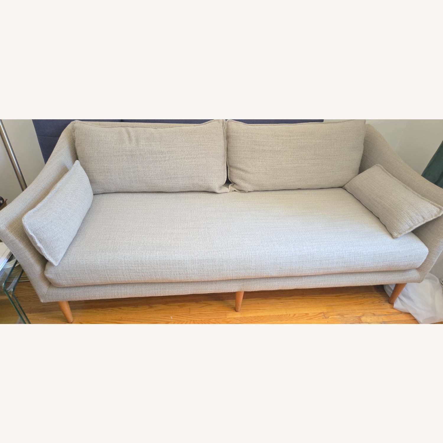  West Elm Gray 2 Seater Sofa - image-1