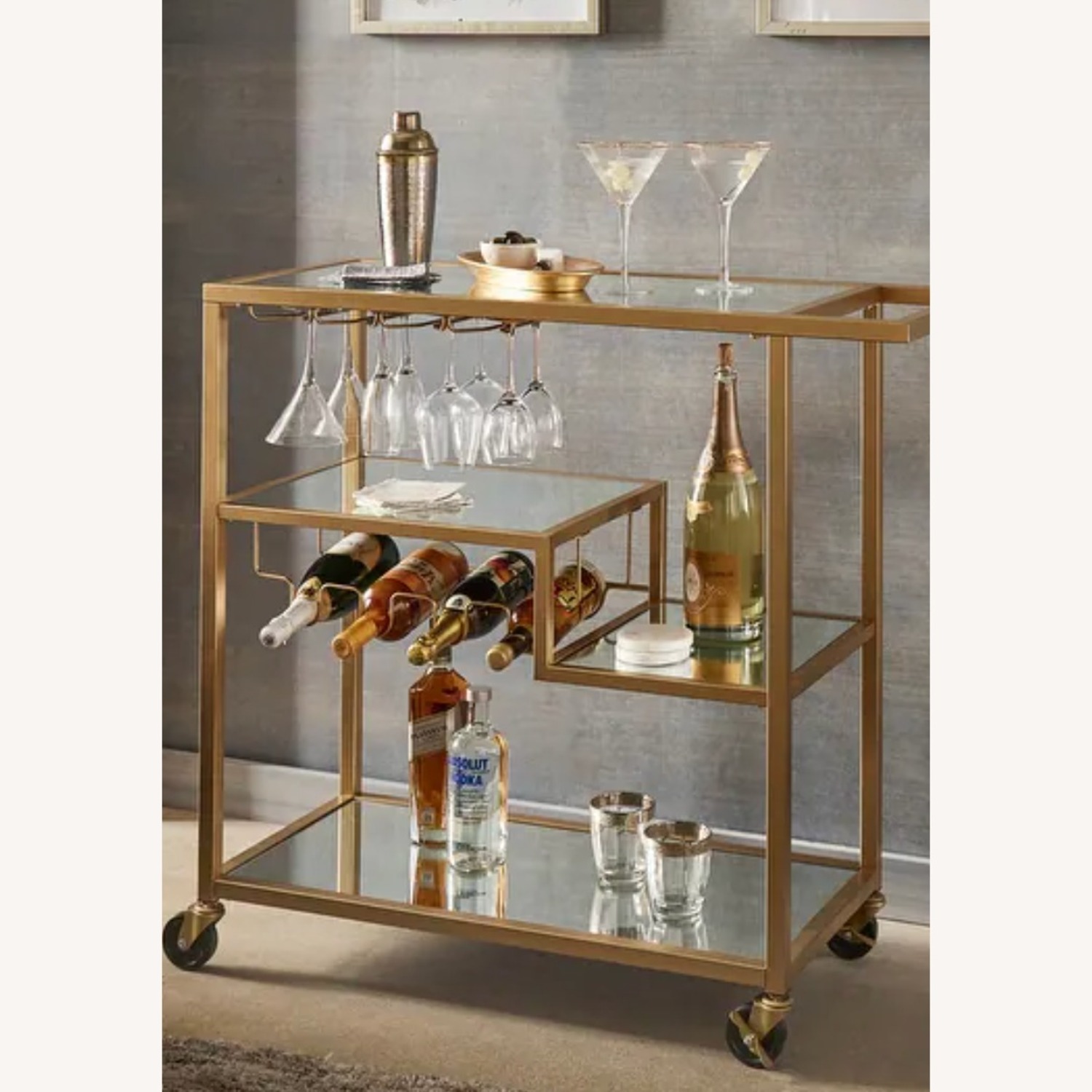 Gold Bar Cart - image-5