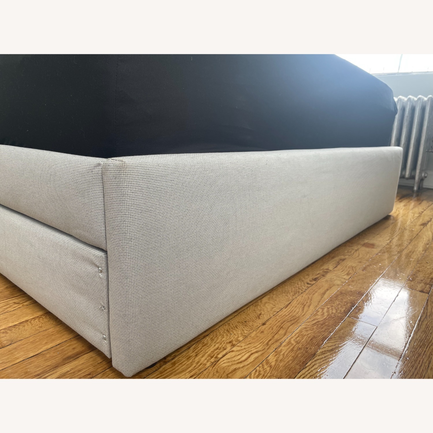 GLADSTAD Queen Upholstered Bed Frame 4 Storage Boxes - image-5
