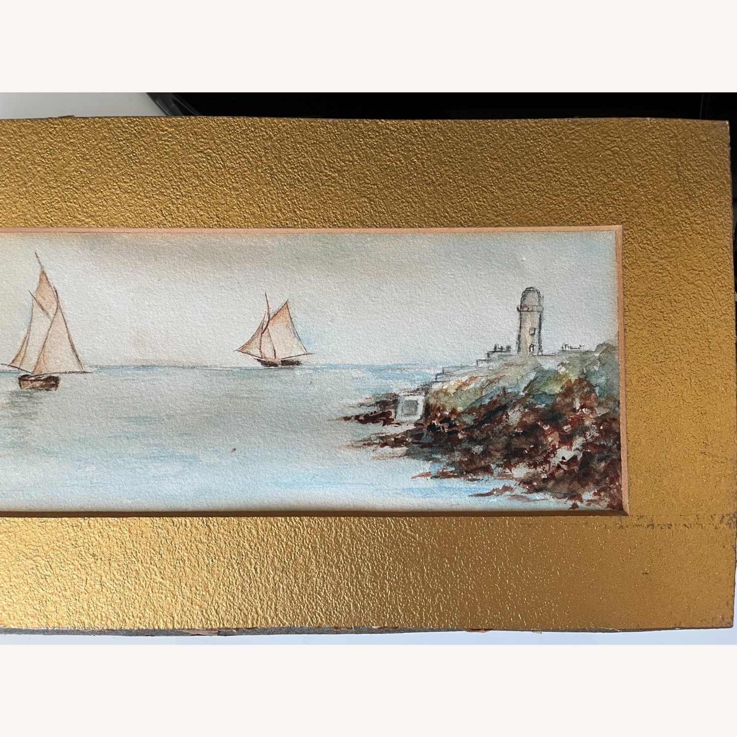 Watercolor Painting of Sailboats on Lake - image-5