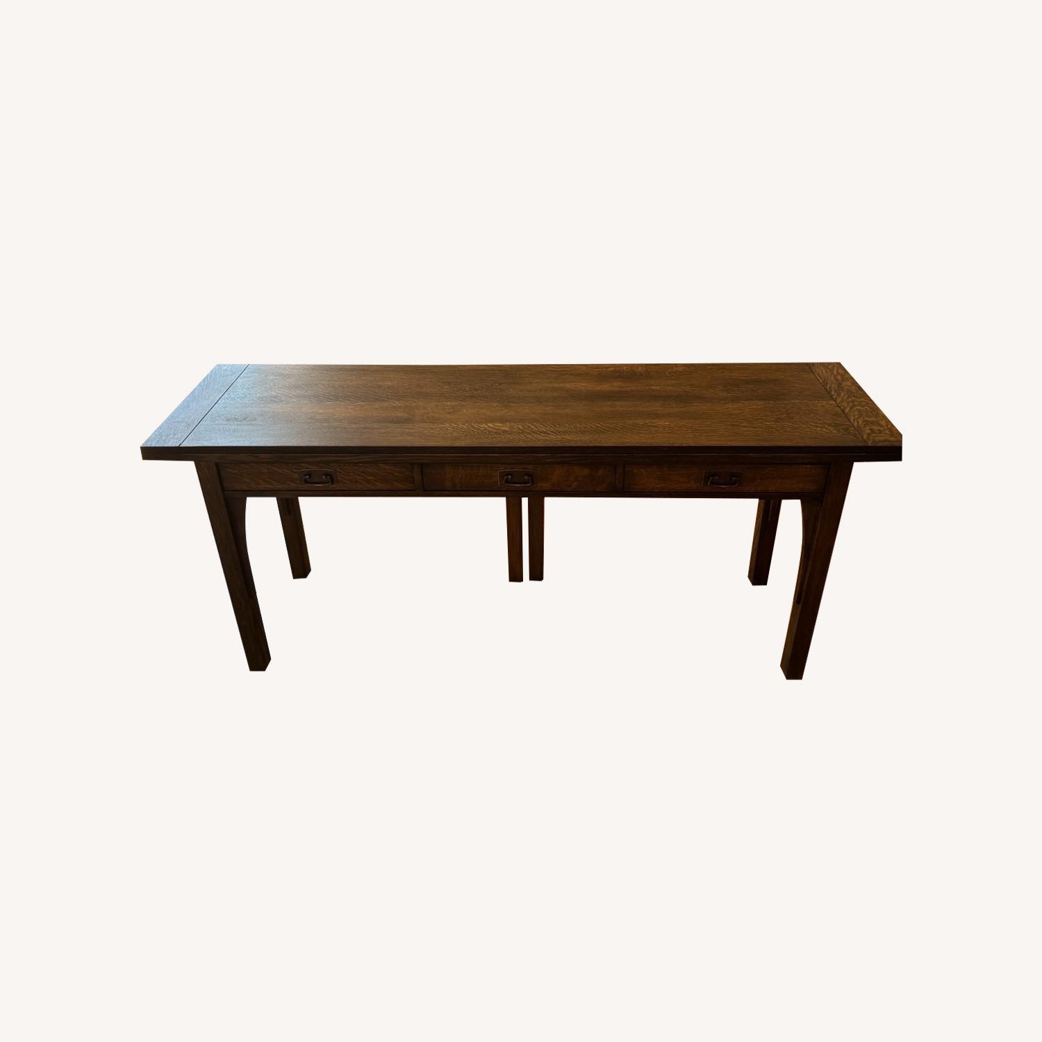 Stickley Walnut Dining Table Expandable - image-0