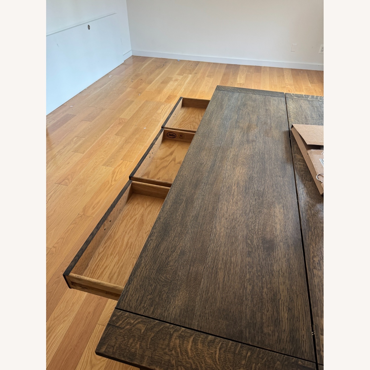 Stickley Walnut Dining Table Expandable - image-6