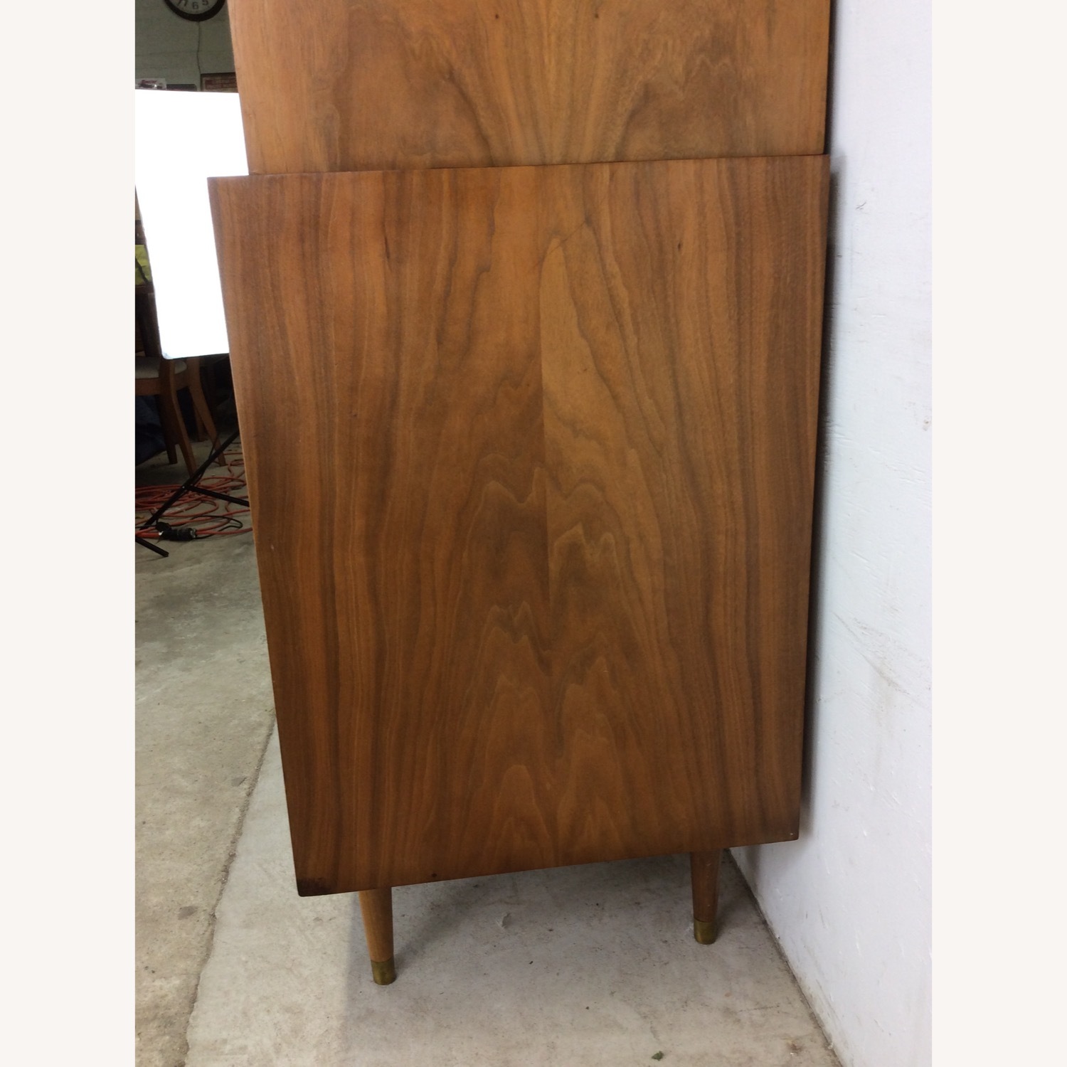Mid Century 2pc Highboy Dresser with Tambour Door - image-13