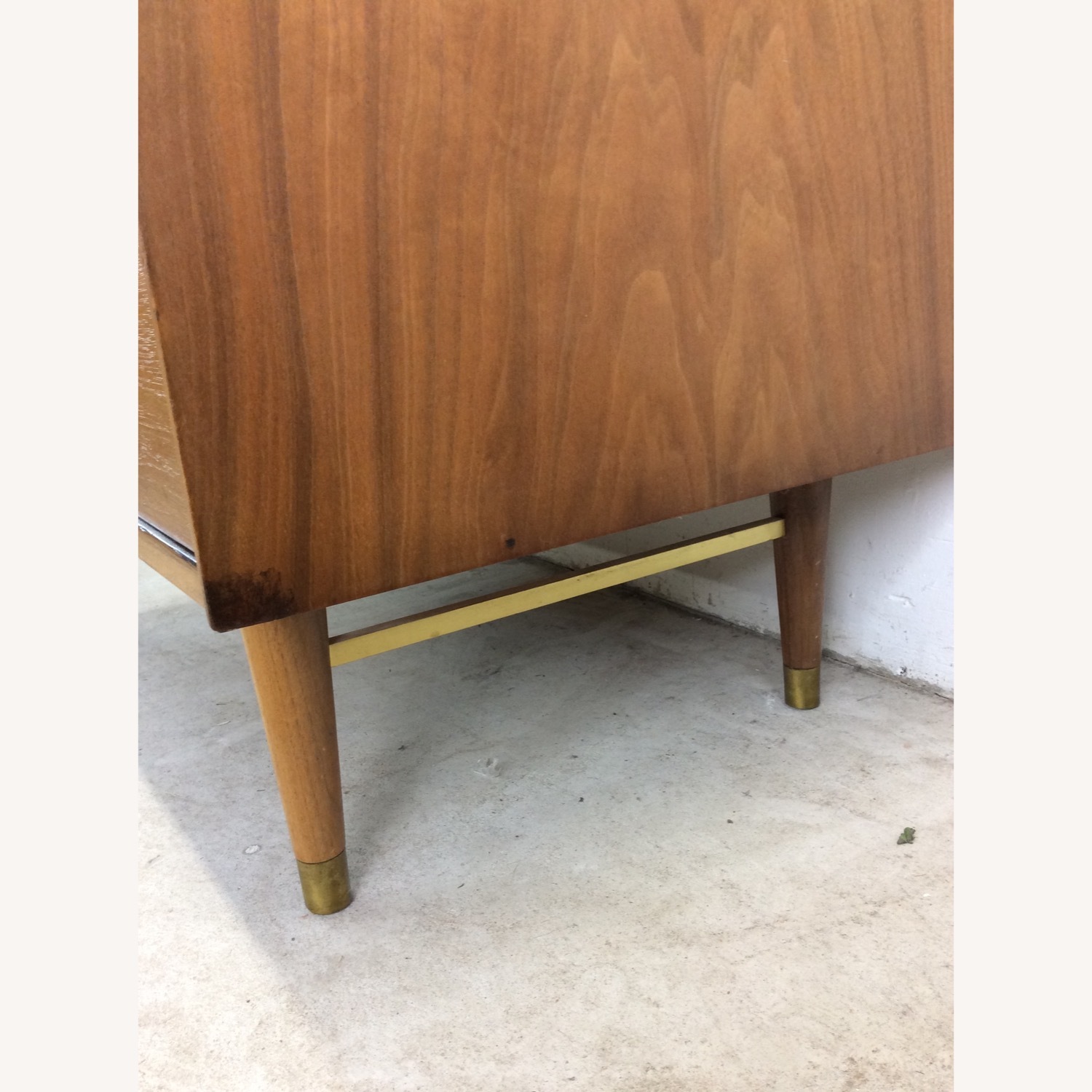 Mid Century 2pc Highboy Dresser with Tambour Door - image-14