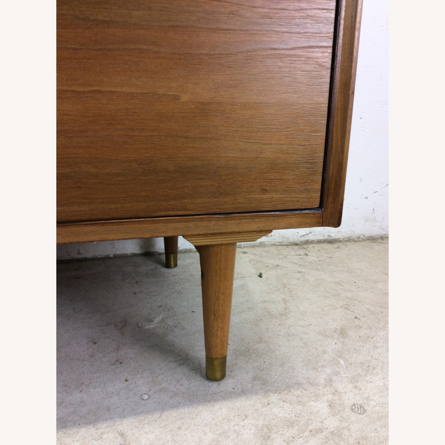 Mid Century 2pc Highboy Dresser with Tambour Door - image-8
