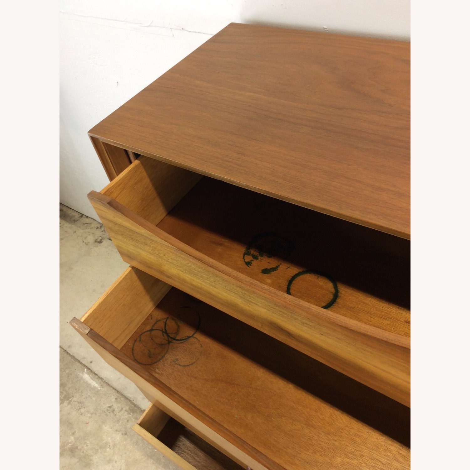 Mid Century 2pc Highboy Dresser with Tambour Door - image-22