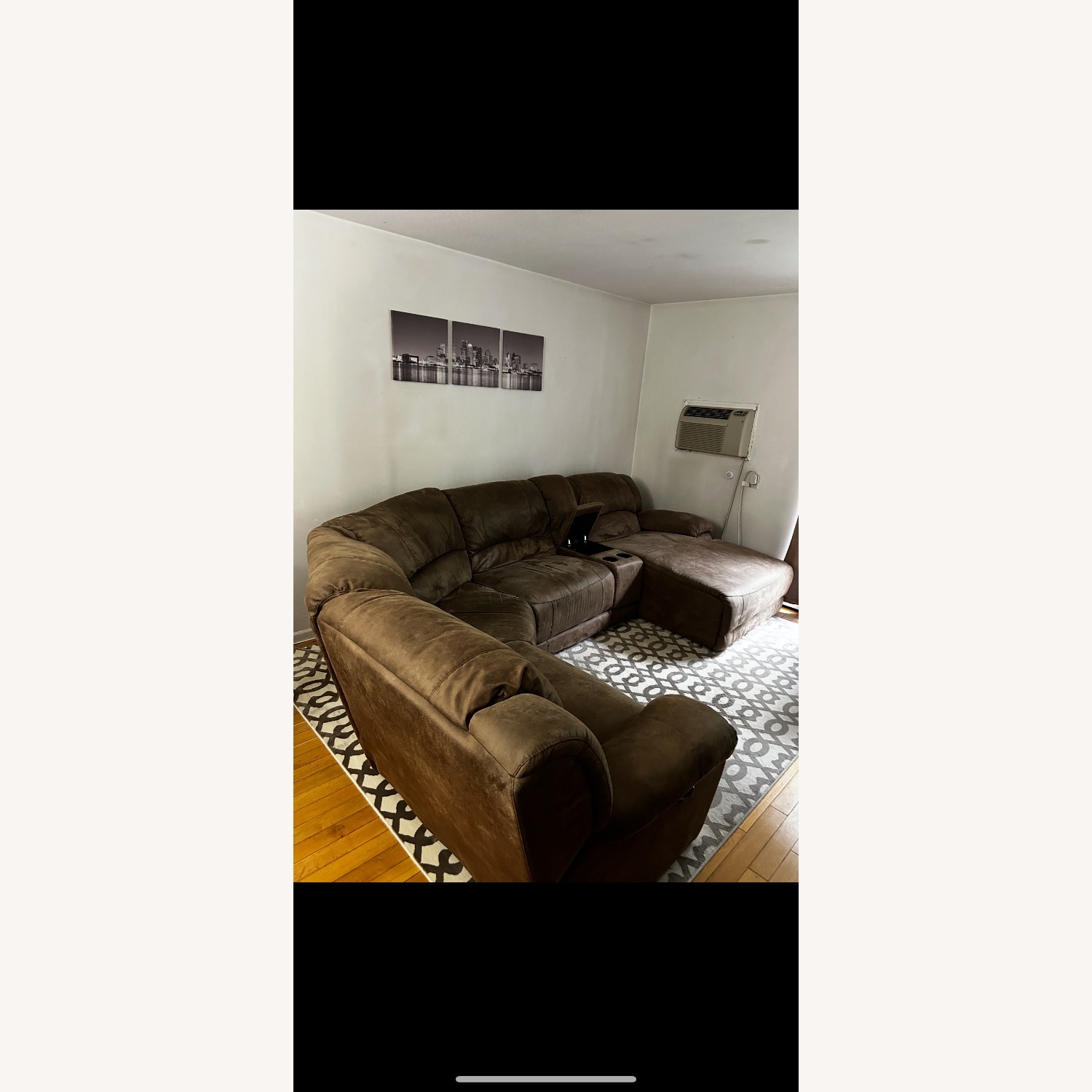 Jordan's Huge Sectional with Power Recliners and Chargers - image-2