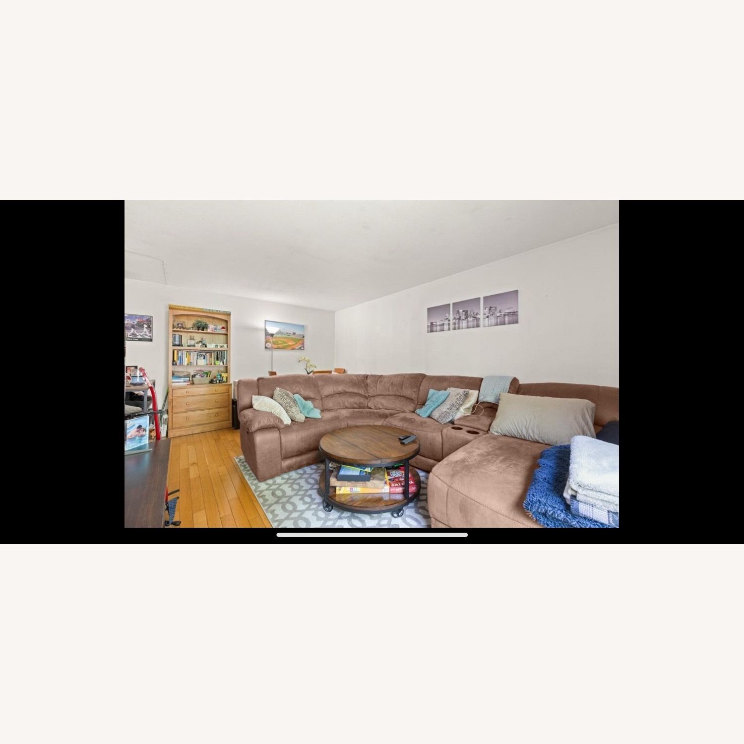 Jordan's Huge Sectional with Power Recliners and Chargers - image-1