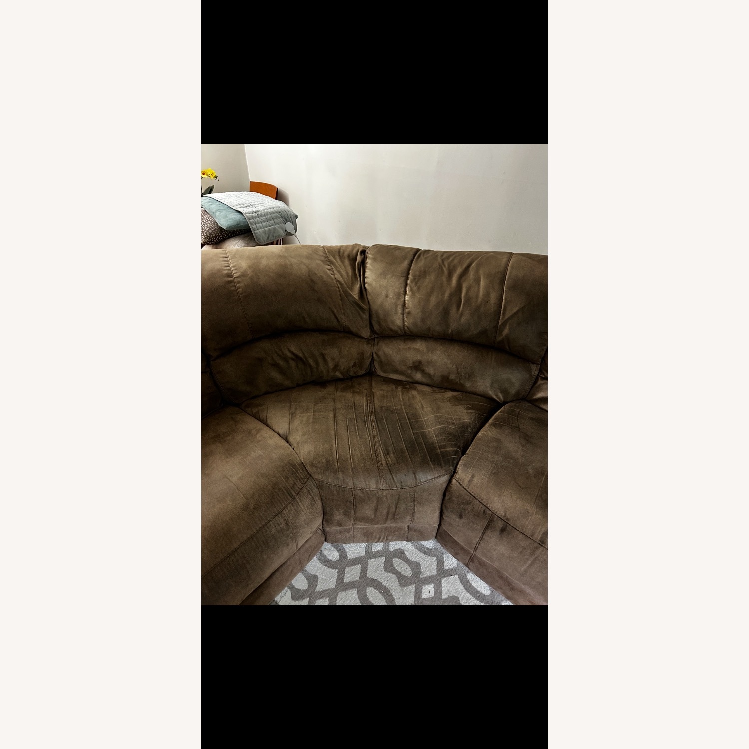 Jordan's Huge Sectional with Power Recliners and Chargers - image-7