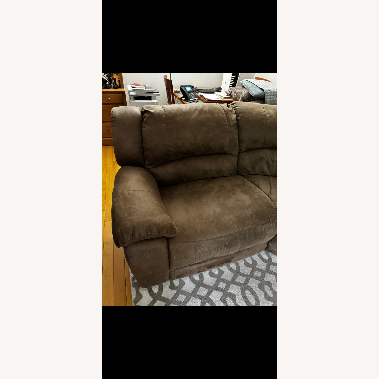 Jordan's Huge Sectional with Power Recliners and Chargers - image-8