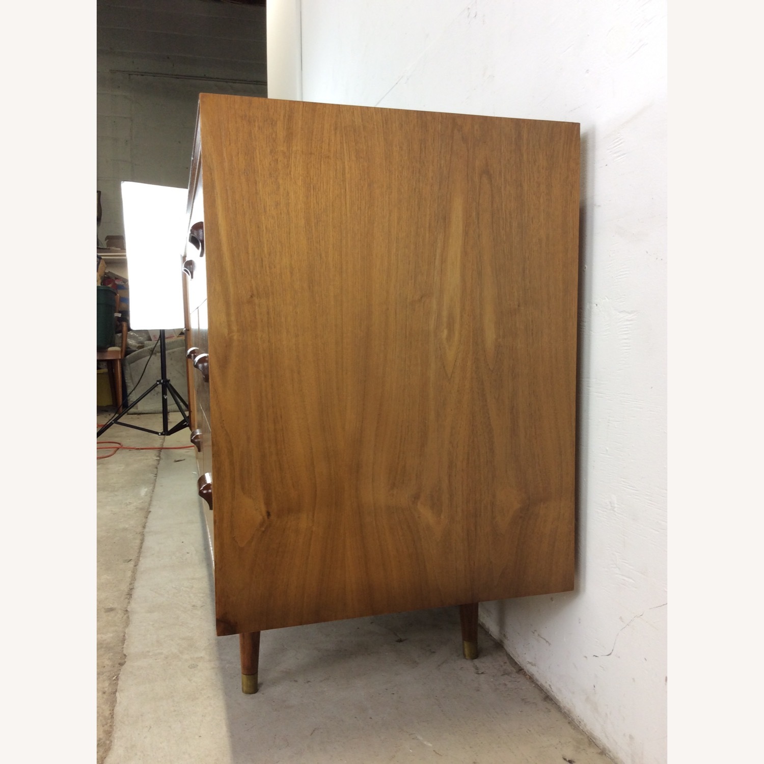 MidCentury Modern Lowboy Dresser with Tambour Door - image-14