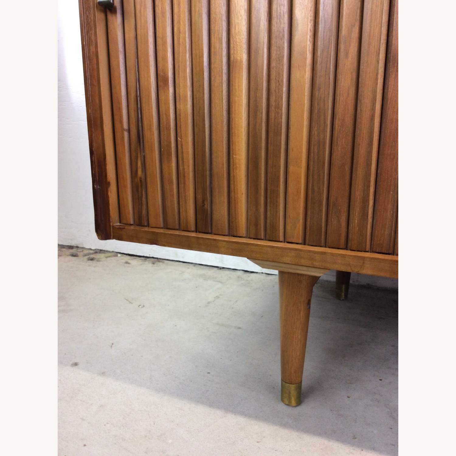 MidCentury Modern Lowboy Dresser with Tambour Door - image-9