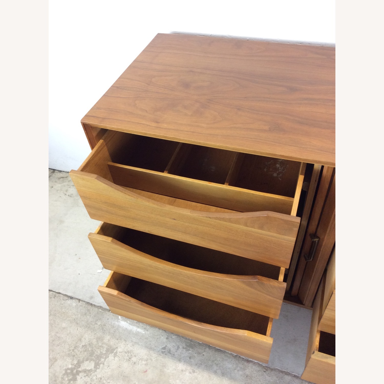 MidCentury Modern Lowboy Dresser with Tambour Door - image-19