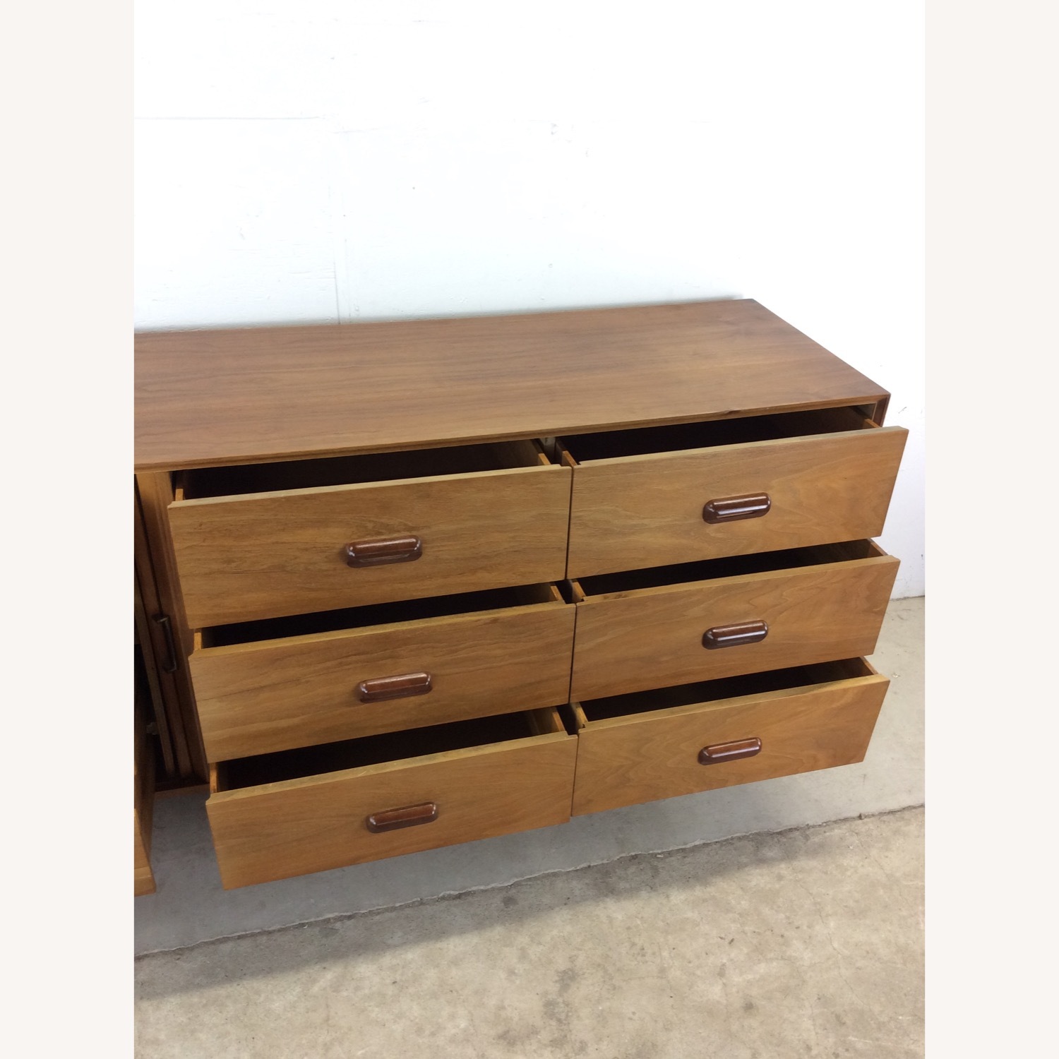 MidCentury Modern Lowboy Dresser with Tambour Door - image-20