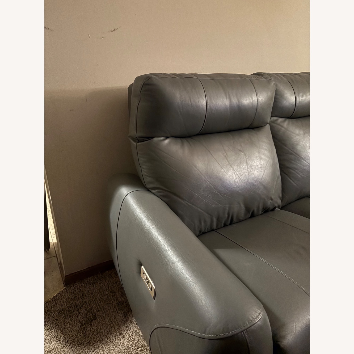 Elran Space Mid Gray 3 Seat Sofa Recliner - image-4