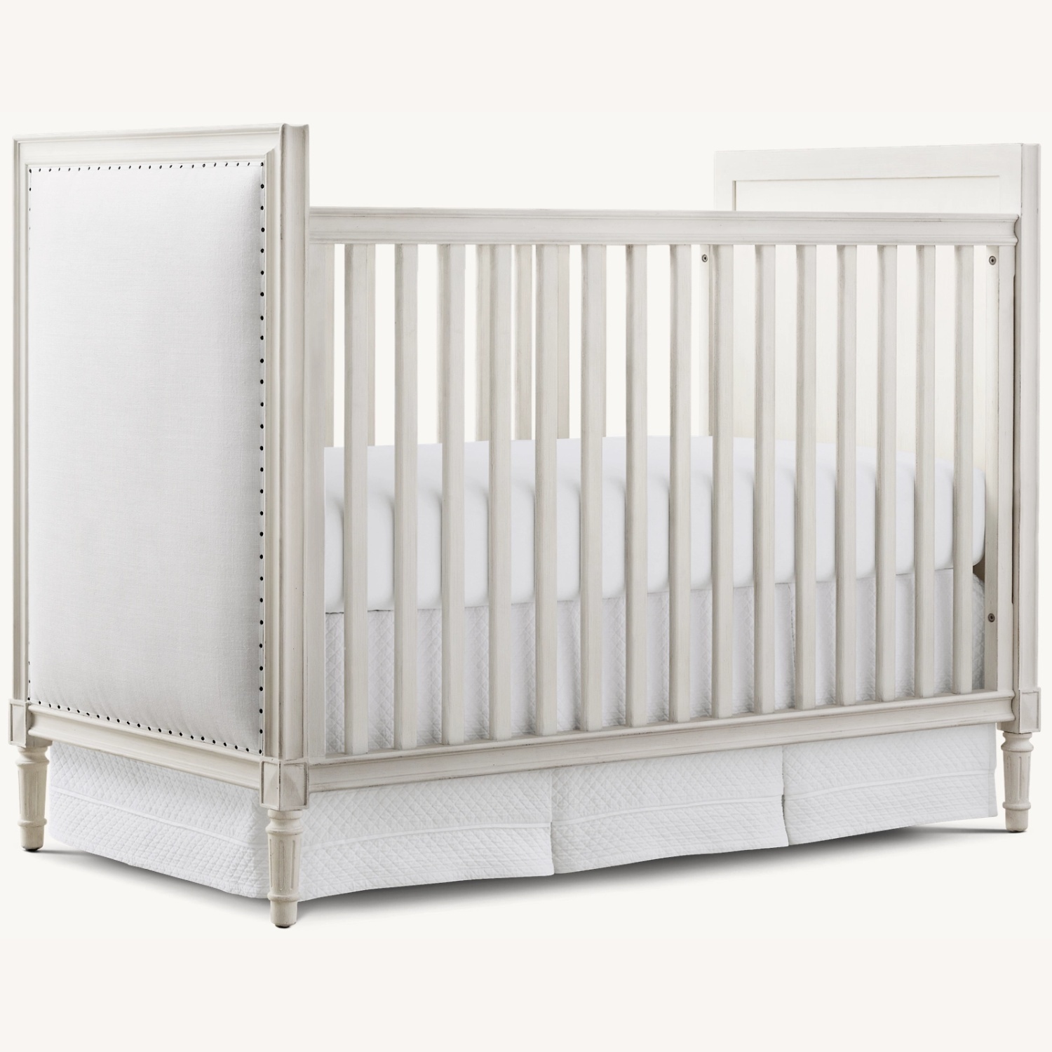 Restoration Hardware Marcelle Upholstered Crib - image-0