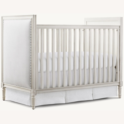 Used Restoration Hardware Marcelle Upholstered Crib for sale on AptDeco