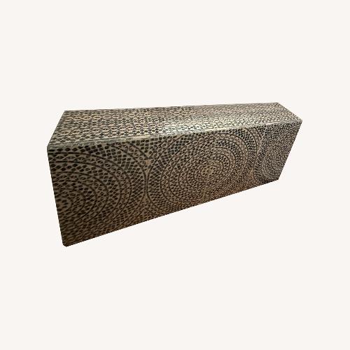 Used  Blue and White Mosaic Entryway Piece for sale on AptDeco
