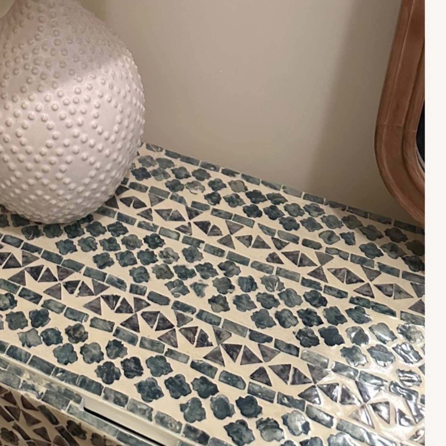  Blue and White Mosaic Entryway Piece - image-3