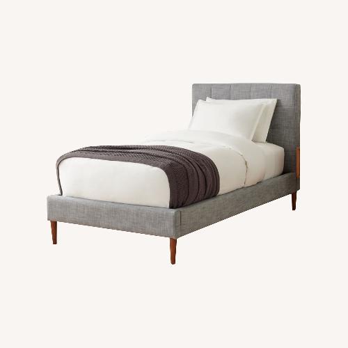 Used West Elm Emmett Tufted Bed for sale on AptDeco