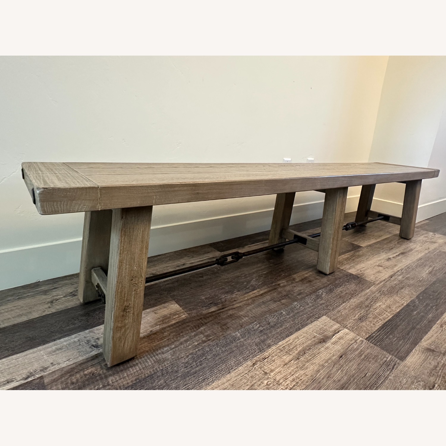 Pottery Barn Benchwright Dining Bench Seadrift - image-1