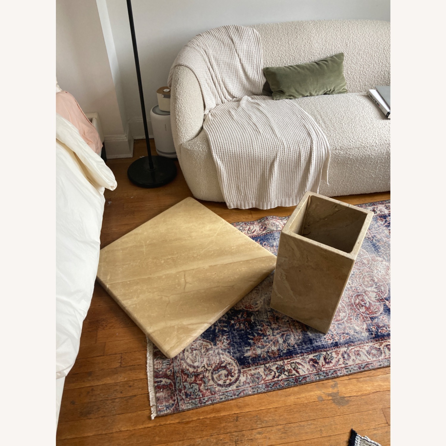 Vintage Marble Side Table - image-3