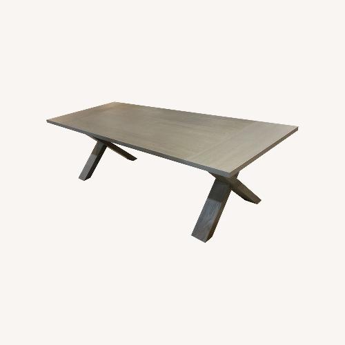 Used West Elm Holmes Dining Table Warm Gray  for sale on AptDeco