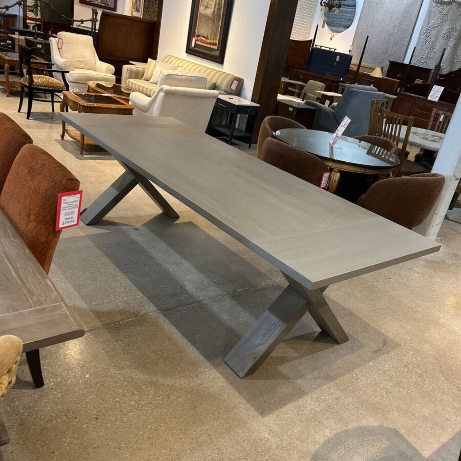 West Elm Holmes Dining Table Warm Gray  - image-1