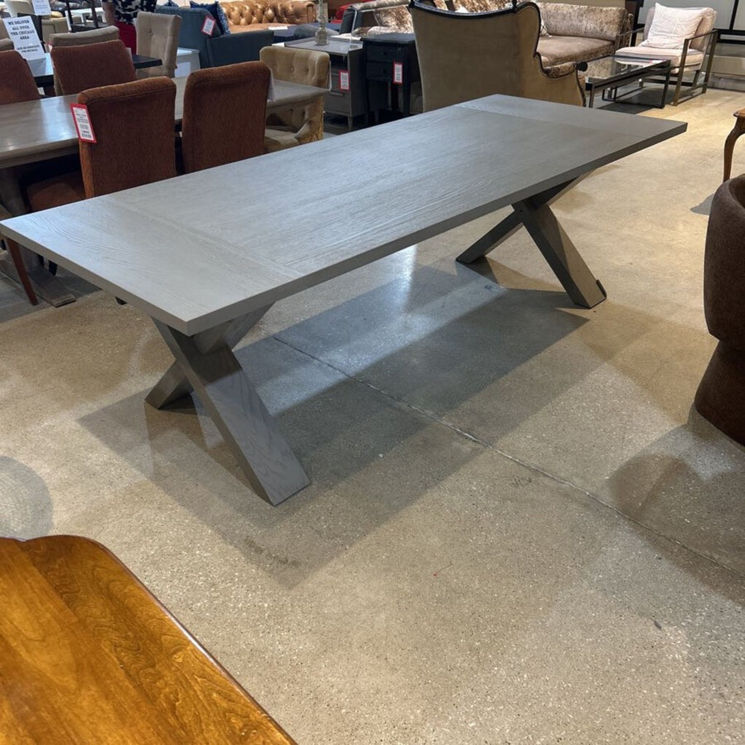 West Elm Holmes Dining Table Warm Gray  - image-2