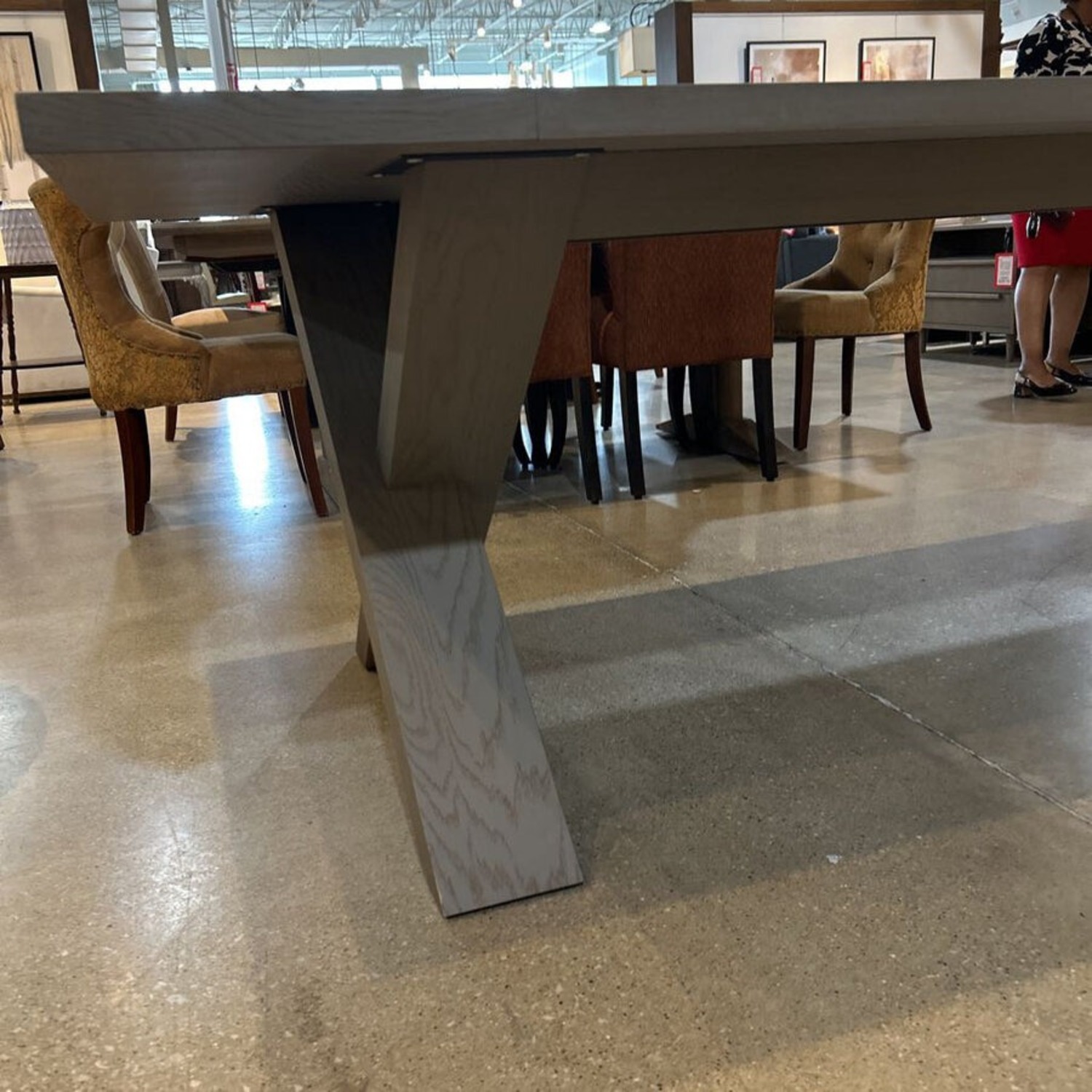 West Elm Holmes Dining Table Warm Gray  - image-3