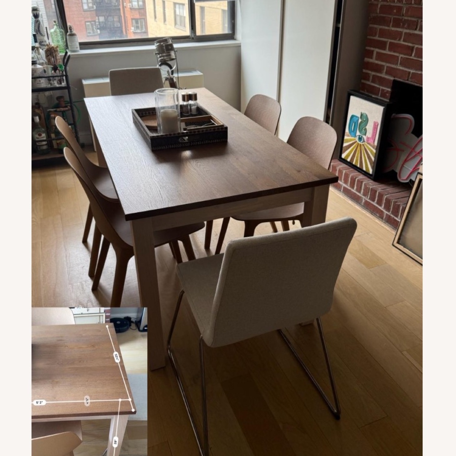 IKEA KEJSARKRONA Oak Dining Table - image-1