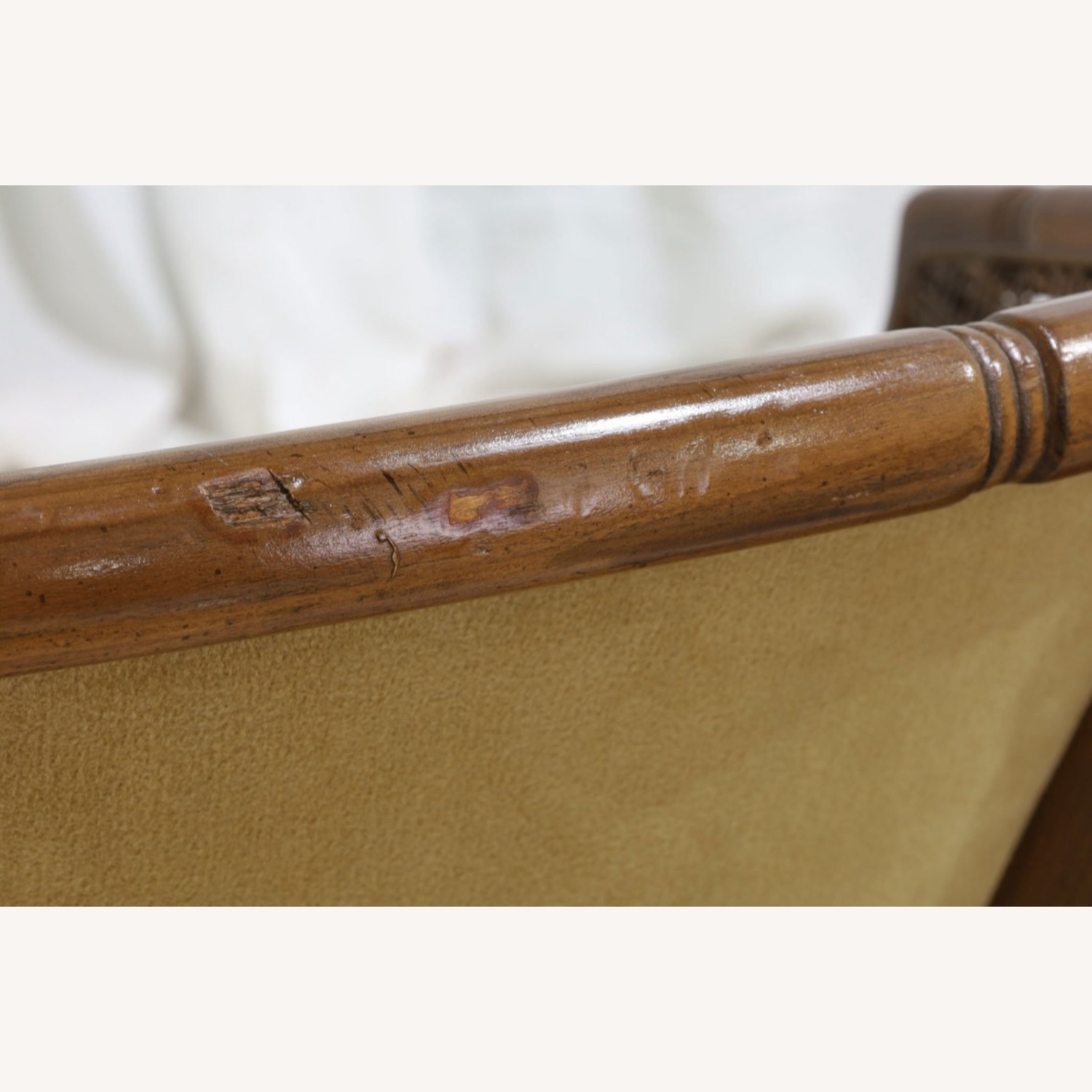 Vintage Barrel Back Faux Bamboo & Cane Chairs - image-3