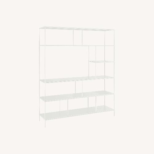 Used Room & Board White Forshay Bookcase/Room Divider for sale on AptDeco