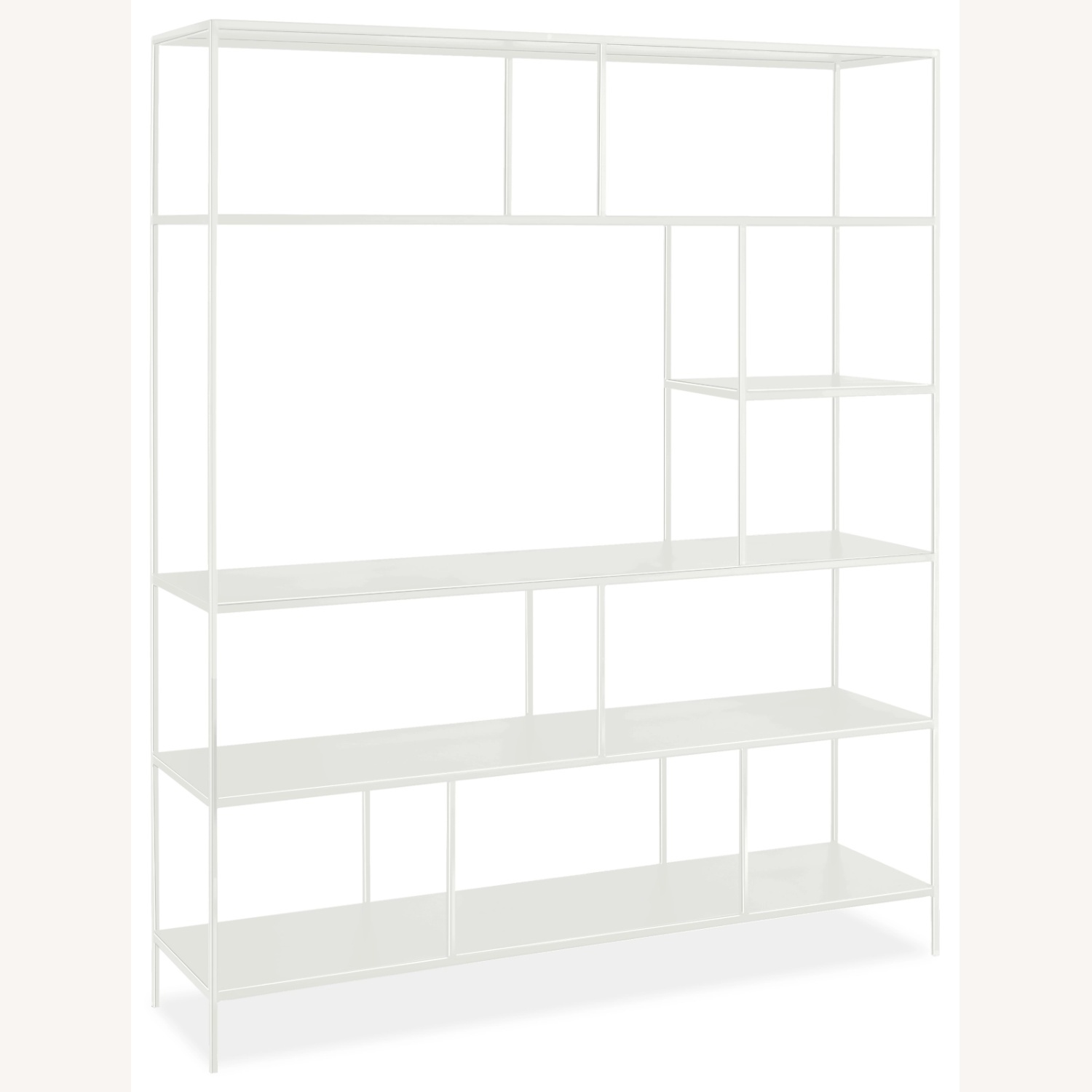 Room & Board White Forshay Bookcase/Room Divider - image-3