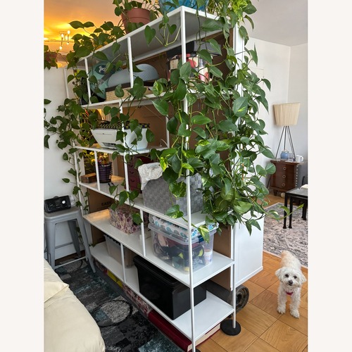 Used Room & Board White Forshay Bookcase/Room Divider for sale on AptDeco