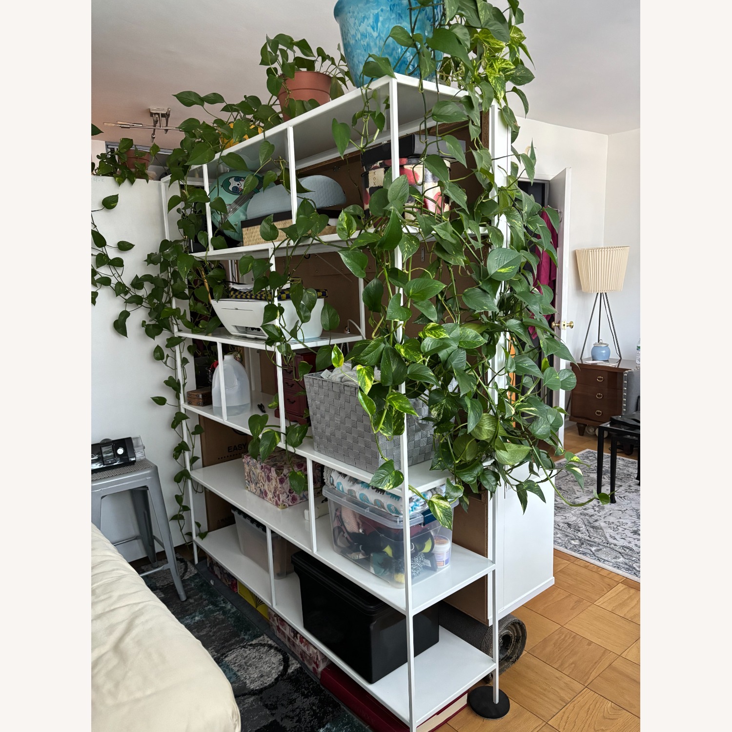 Room & Board White Forshay Bookcase/Room Divider - image-1