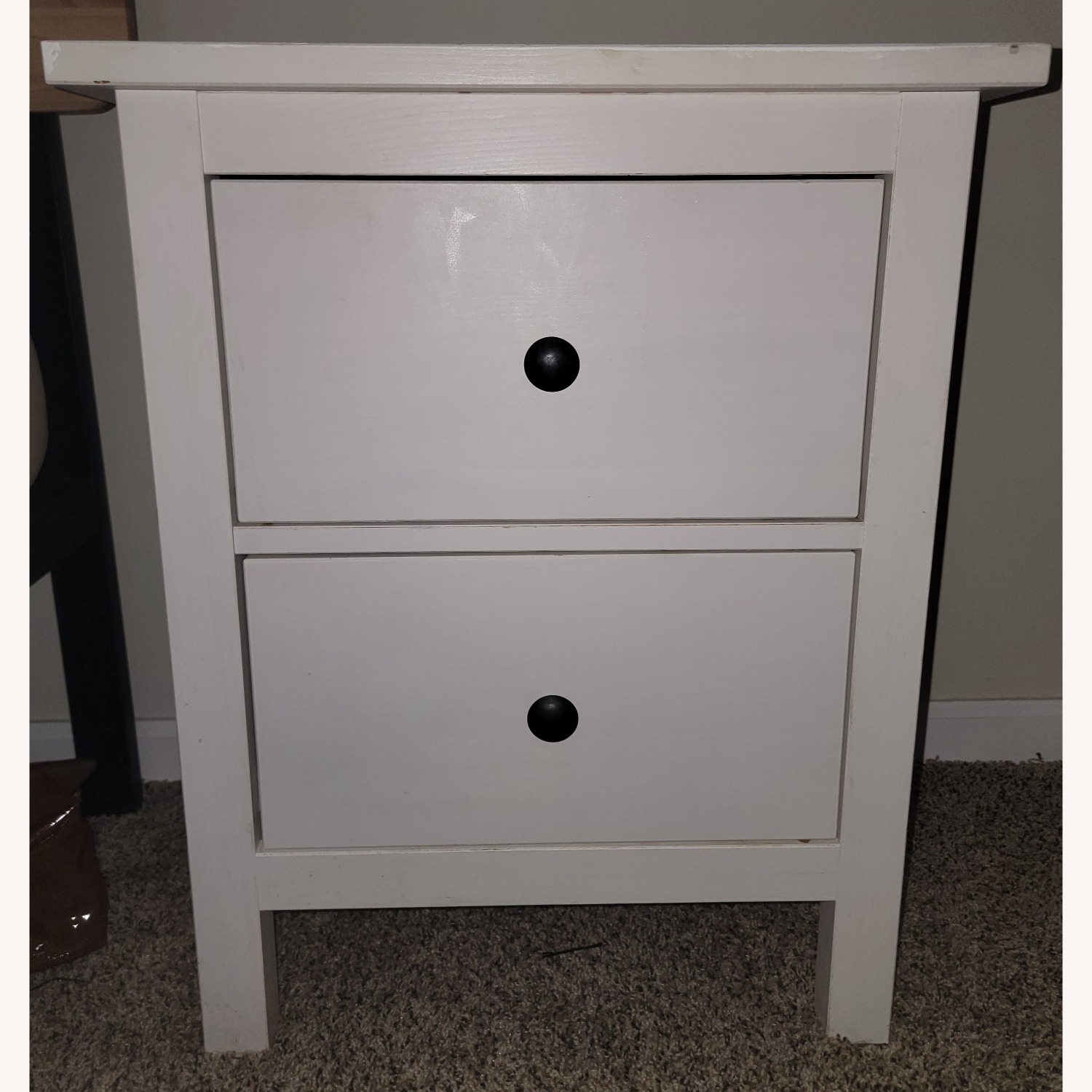 IKEA Hemnes 2 Drawer Nightstand Set - image-1