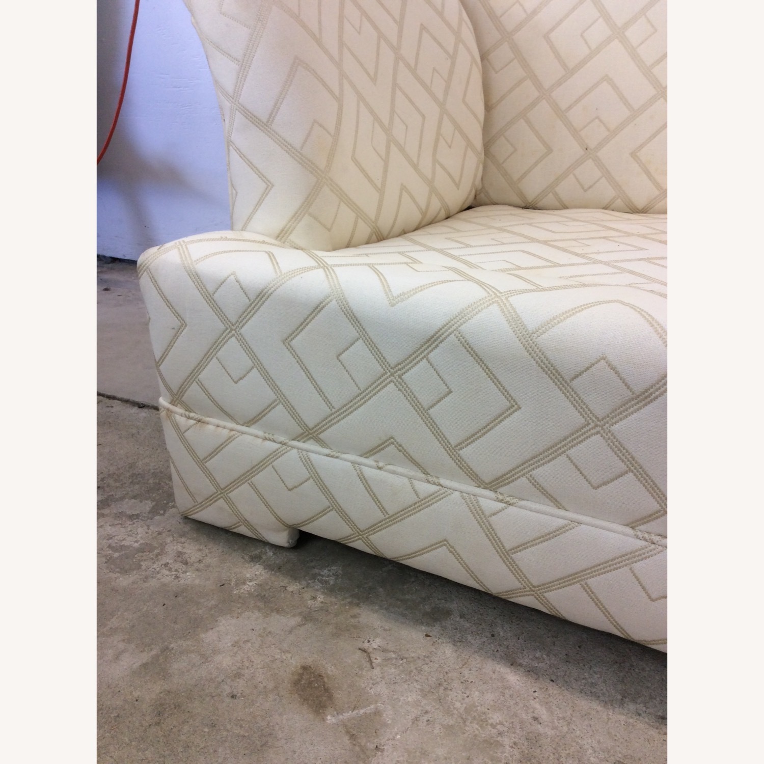 Post Modern 3 Seater Sofa with Vintage Upholstery - image-15