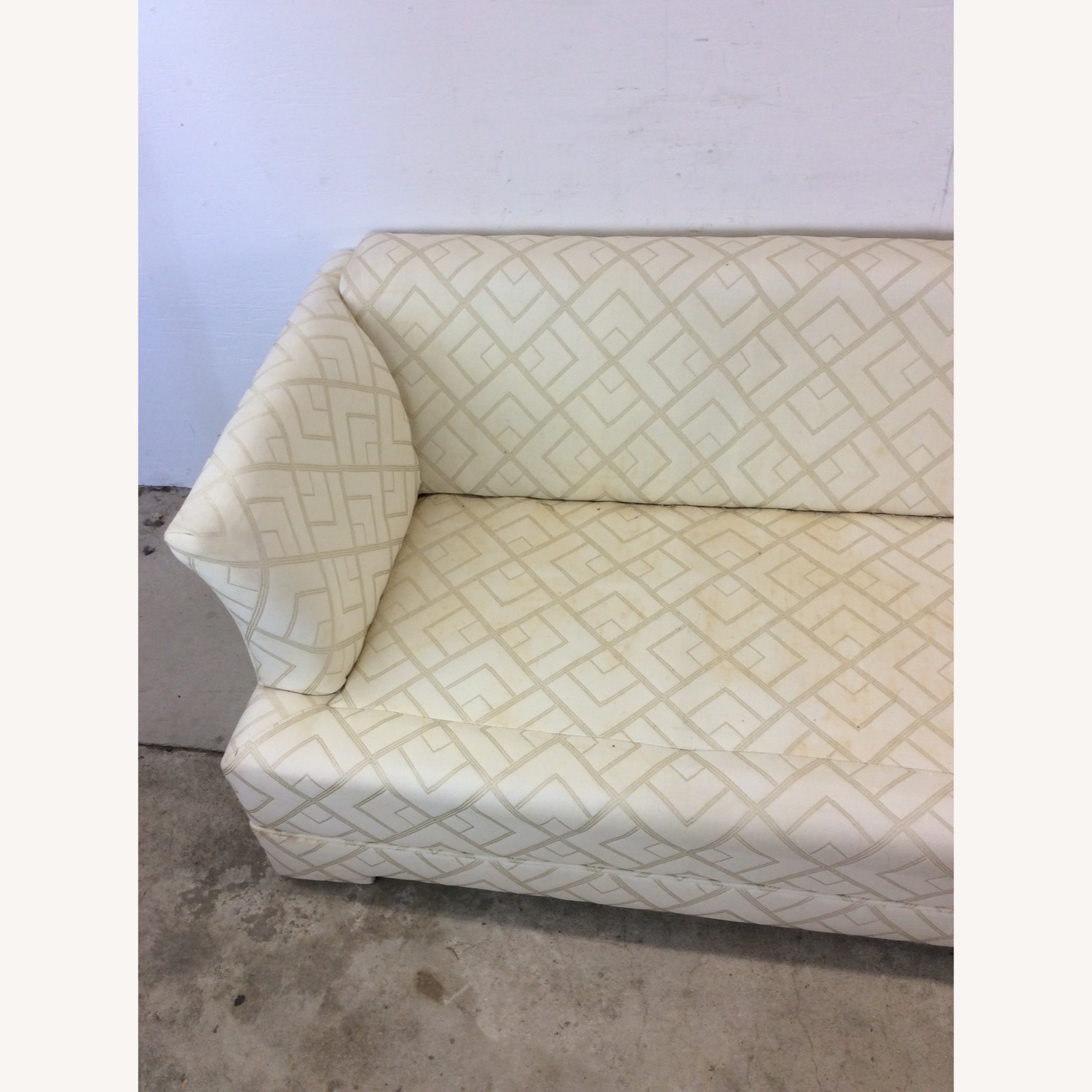Post Modern 3 Seater Sofa with Vintage Upholstery - image-17