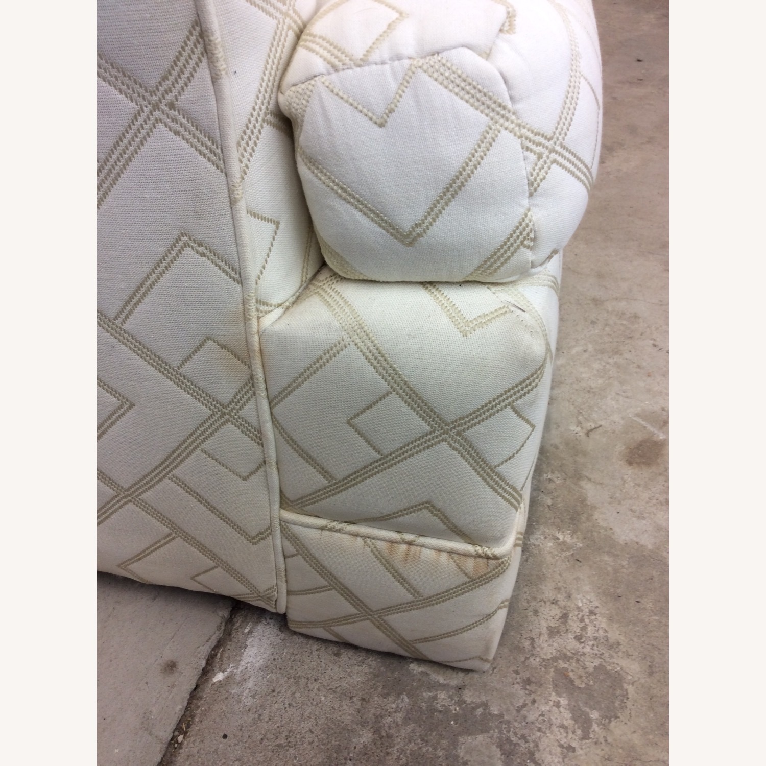 Post Modern 3 Seater Sofa with Vintage Upholstery - image-10