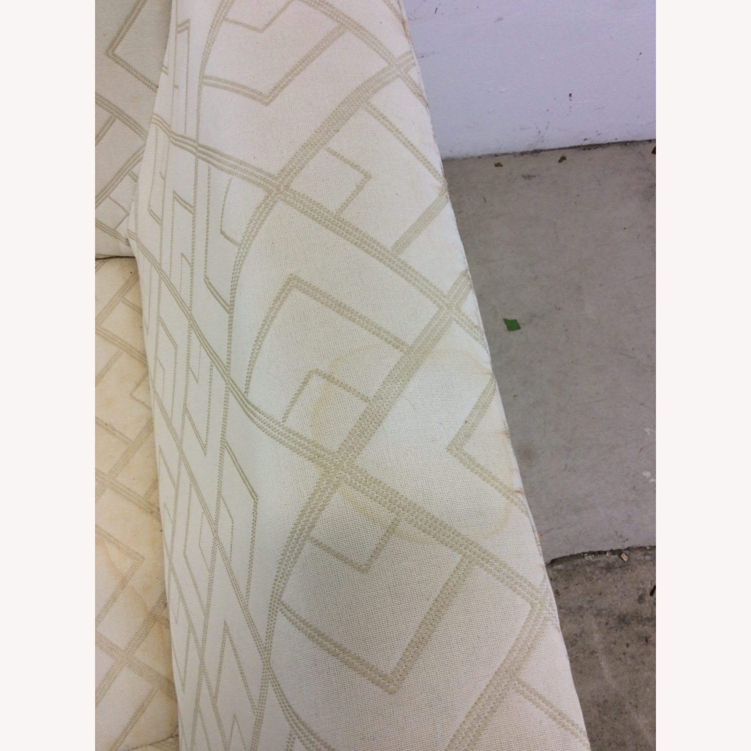 Post Modern 3 Seater Sofa with Vintage Upholstery - image-19
