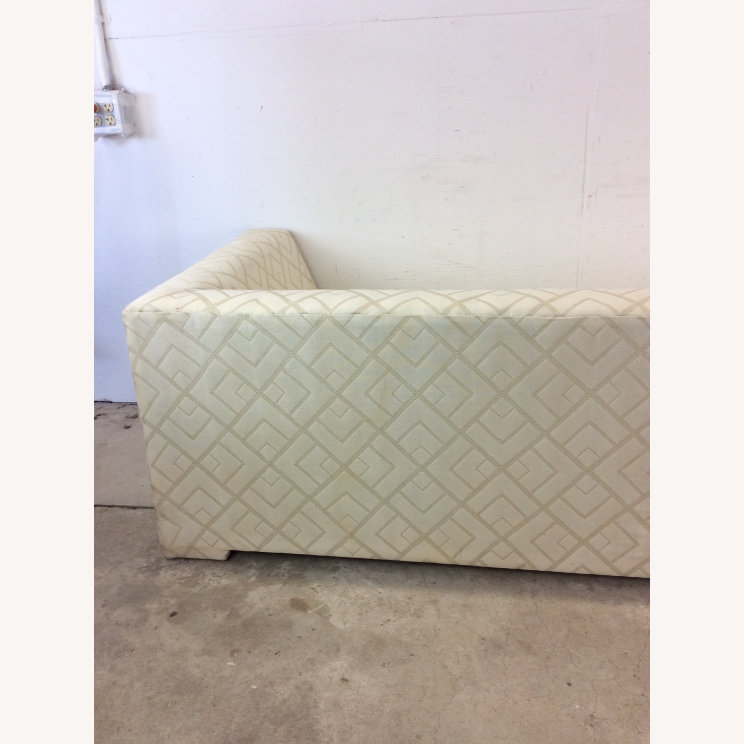 Post Modern 3 Seater Sofa with Vintage Upholstery - image-20