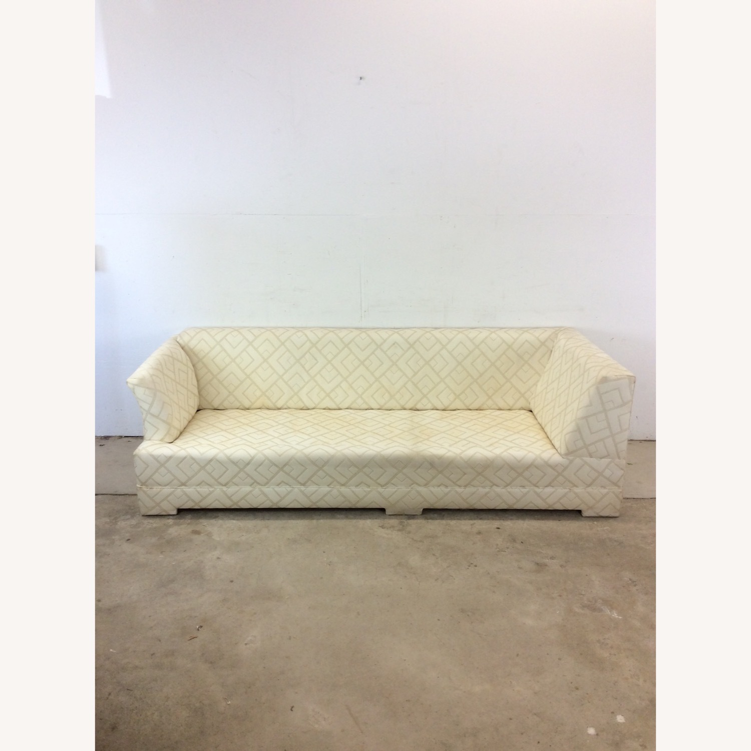 Post Modern 3 Seater Sofa with Vintage Upholstery - image-14