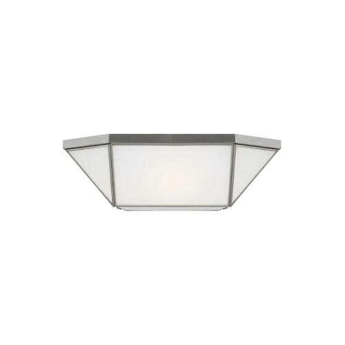 Used Visual Comfort Morrison Glass Flush Mount 4 Light for sale on AptDeco