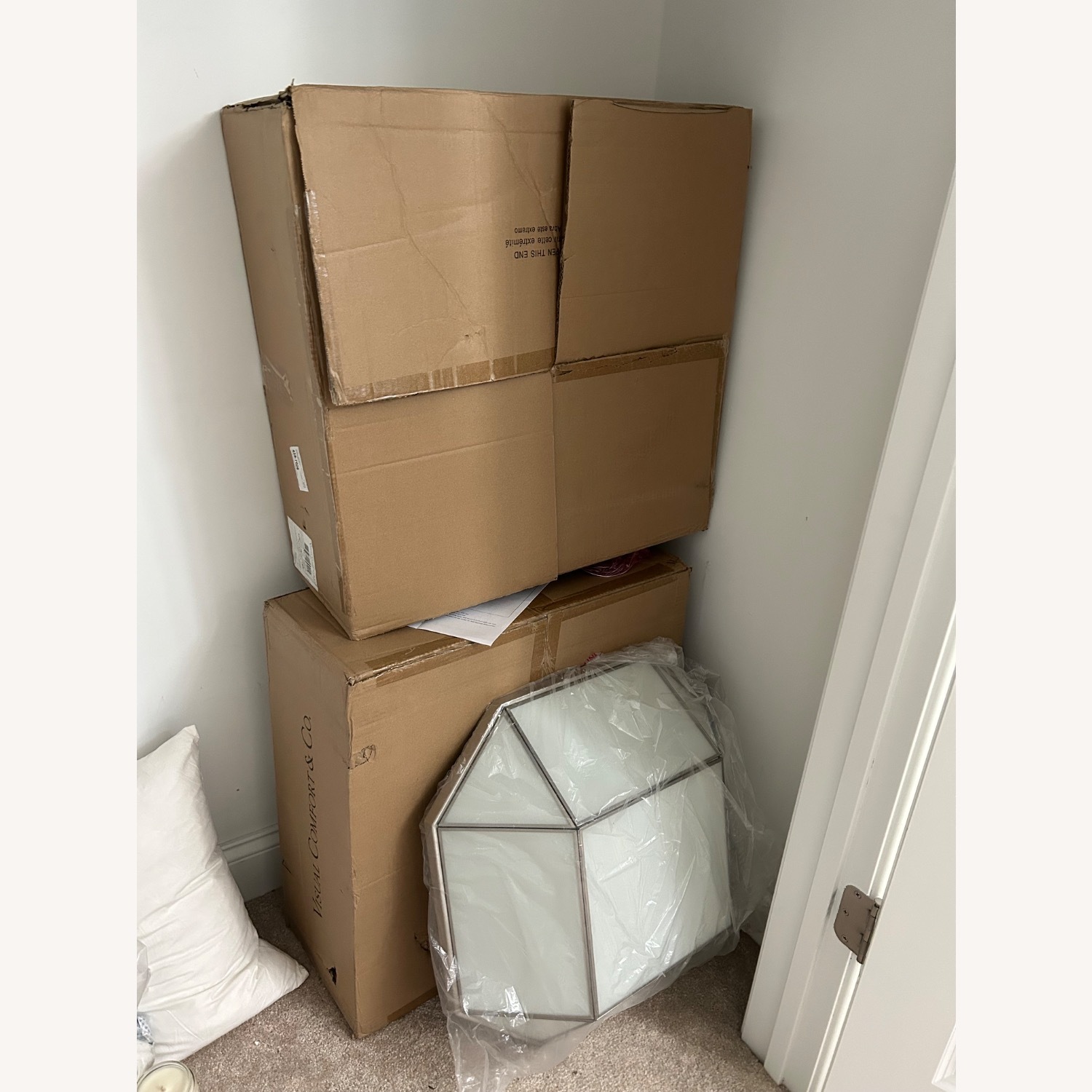 Visual Comfort Morrison Glass Flush Mount 4 Light - image-3