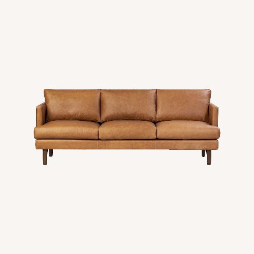 Used Poly & Bark Nolita Couch - Aniline Italian Leather for sale on AptDeco