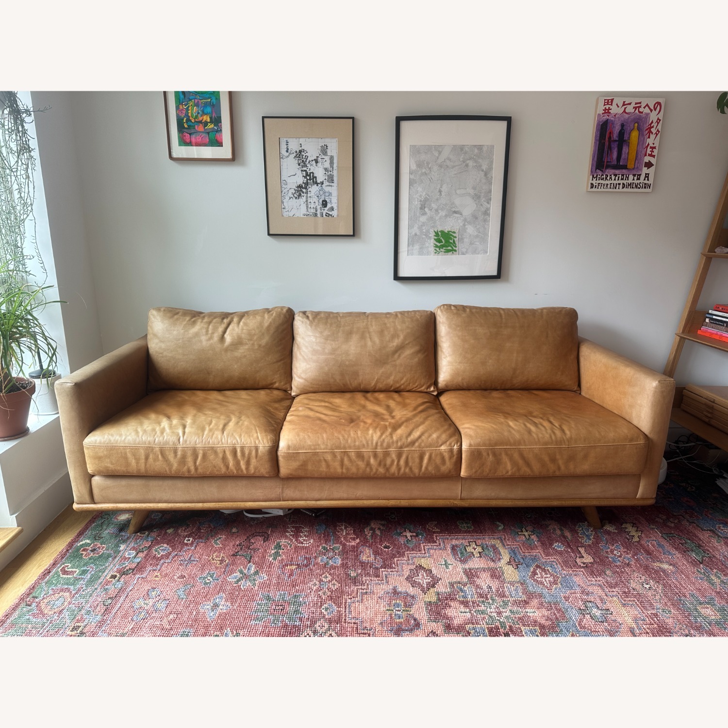 Poly & Bark Nolita Couch - Aniline Italian Leather - image-1