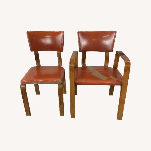 Used Set of 4 Mid Century Bentwood Dining Chairs for sale on AptDeco