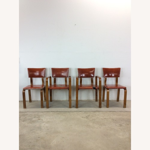 Used Set of 4 Mid Century Bentwood Dining Chairs for sale on AptDeco